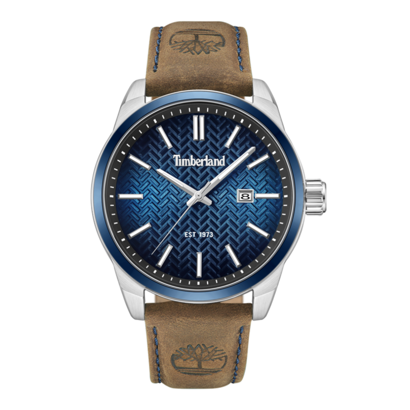 Timberland HENNIKER II BLUE DIAL BROWN LEATHER TDWGB0054902