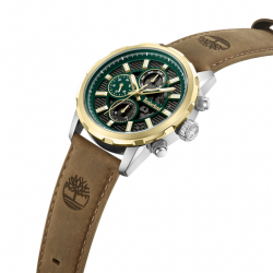 Timberland HAMPTON GREEN DIAL BROWN LEATHER TDWGF0056102