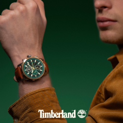 Timberland HAMPTON GREEN DIAL BROWN LEATHER TDWGF0056102