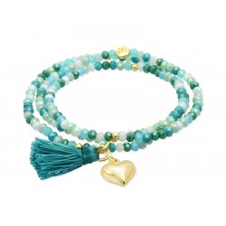 Pulsera ZEN MENTA con corazón 90977UZ