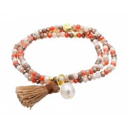 Pulsera ZEN ROBLE con perla 90979UP