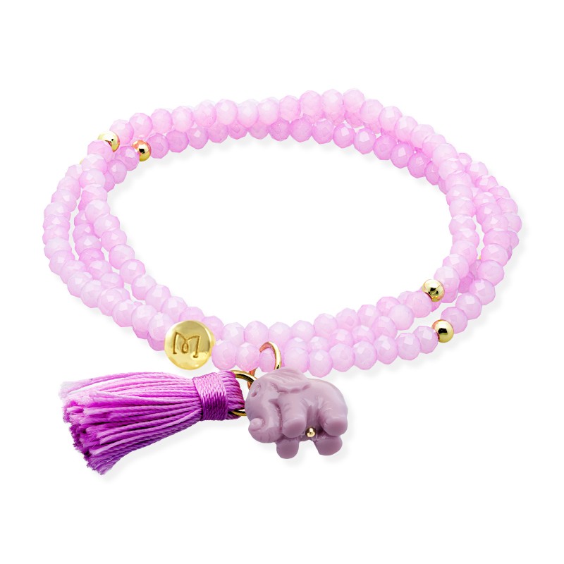 Pulsera ZEN LILA con elefante 91196UE