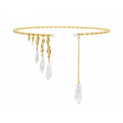 Choker de plata con perlas 91241GD