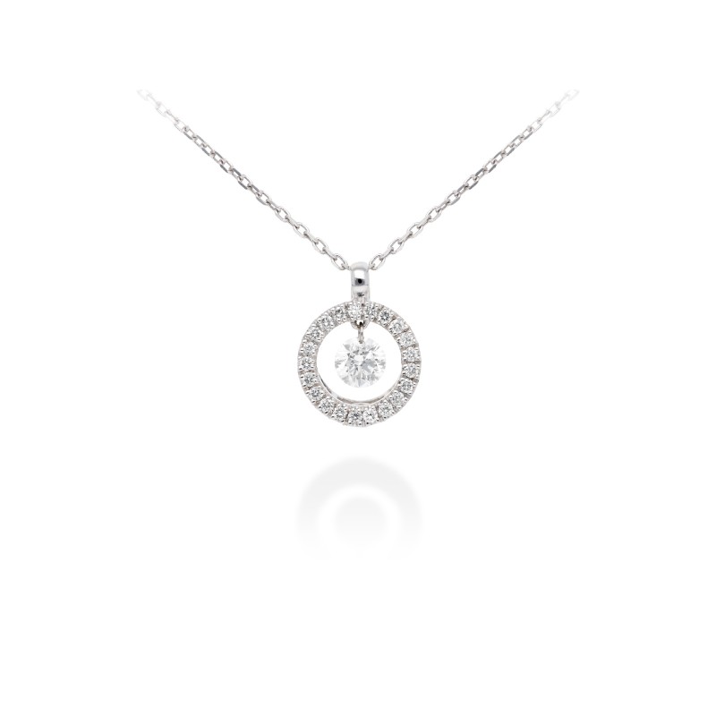 Gargantilla de Oro 18Kt y diamantes ballerina A2804G25