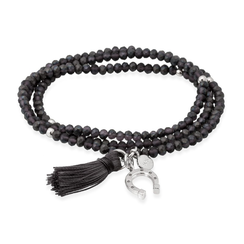 Pulsera ZEN ANTRACITA con herradura 90800UH