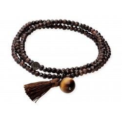 Pulsera ZEN CUERO con Ojo de tigre 91327UA