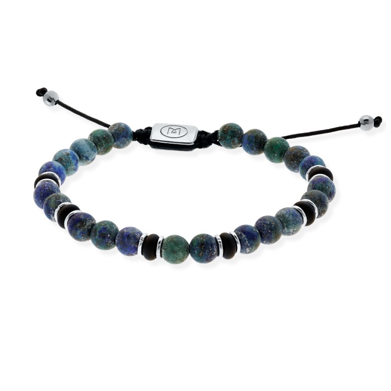 Pulsera de plata y azurita 91224UB