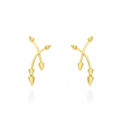 Pendientes de plata trepadores GALERAS 91253PD