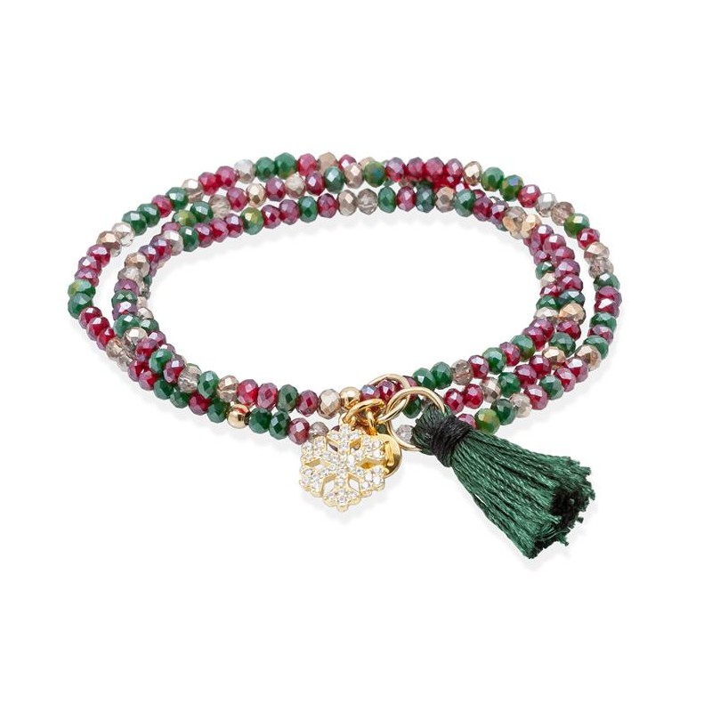 Pulsera ZEN NAVIDAD con estrella nieve 90907UCR