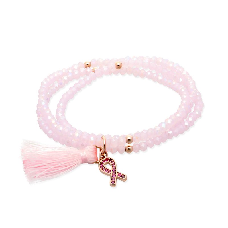 Pulsera ZEN Rosa en plata rosa 90590UL
