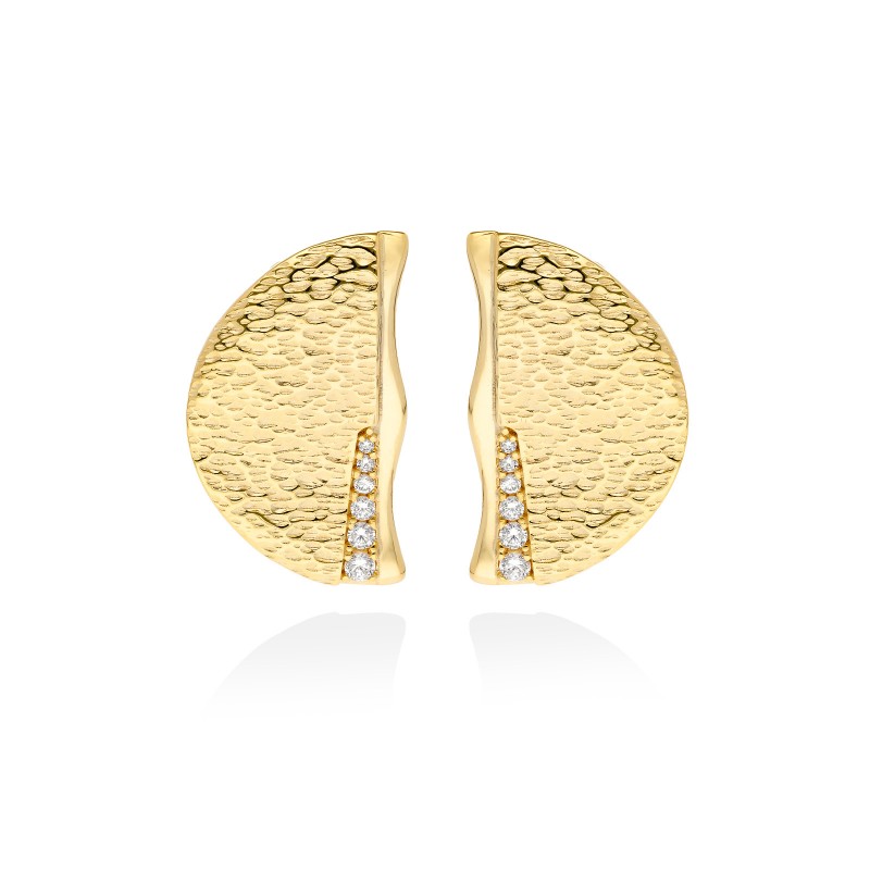 Pendientes Sunset  en plata dorada 91029PD