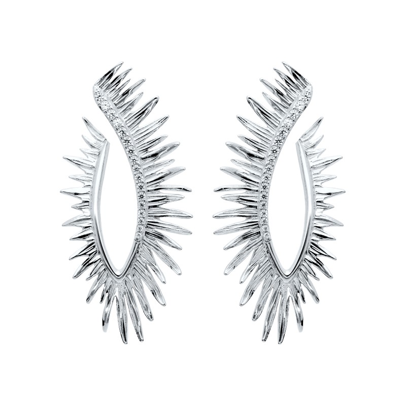 Pendientes Brut maxi en plata 91031PB