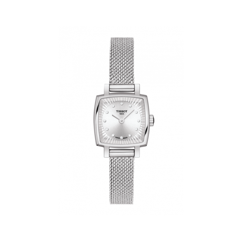 Reloj mujer cuadrado Tissot Lovely Square acero inoxidable diamantes Top Wesselton
