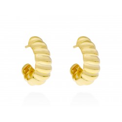 Pendientes ECLAT  en plata dorada 91065PD