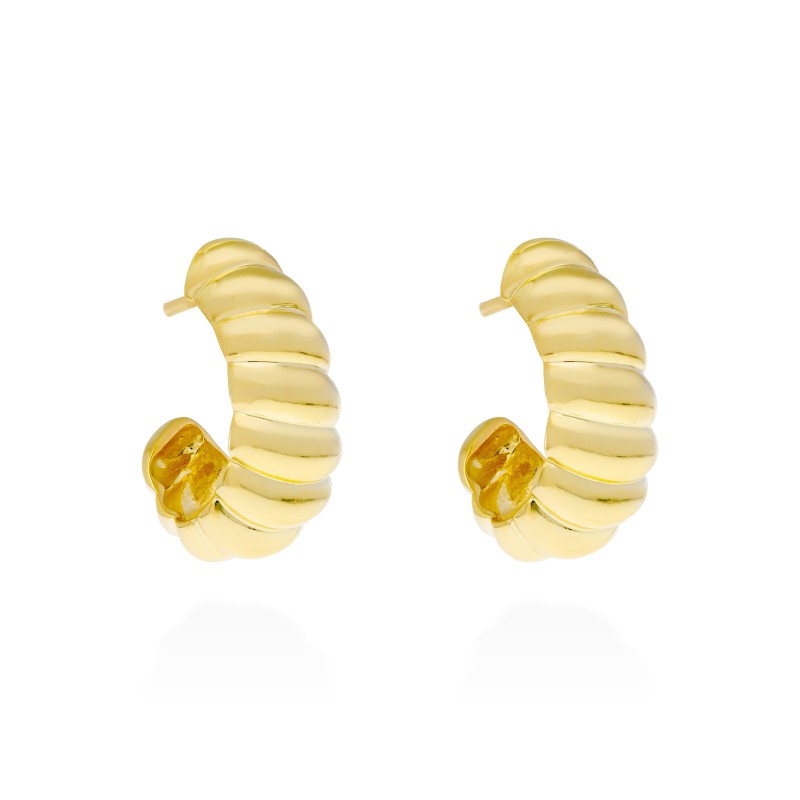 Pendientes ECLAT  en plata dorada 91065PD