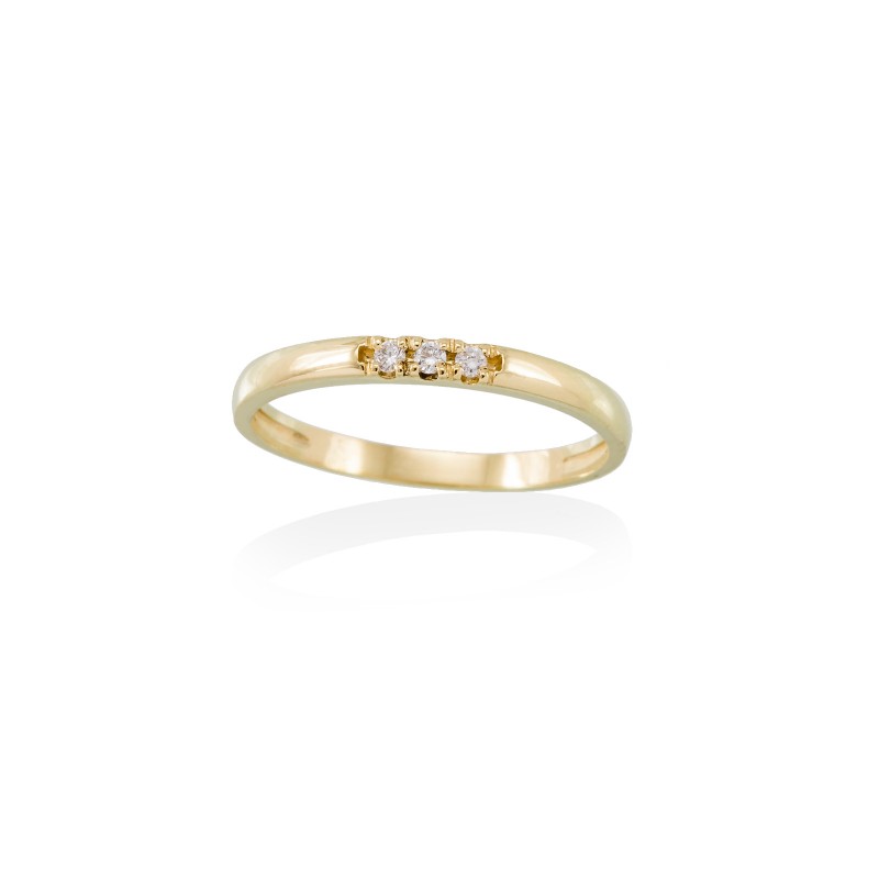 Anillo  en Oro 18Kt. y diamantes A2486SA