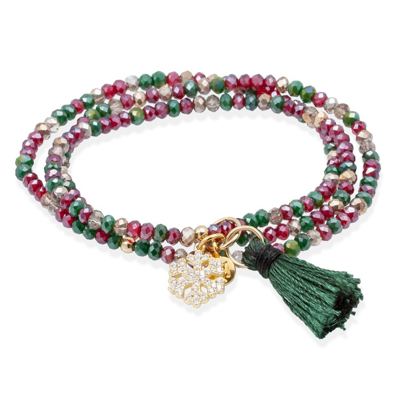 Pulsera ZEN NAVIDAD con estrella nieve 90907UCRG