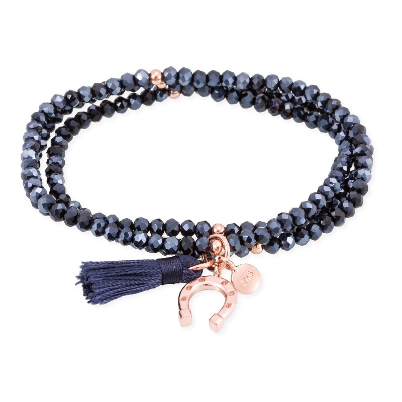 Pulsera ZEN Azul en plata Dorada 90045UHG
