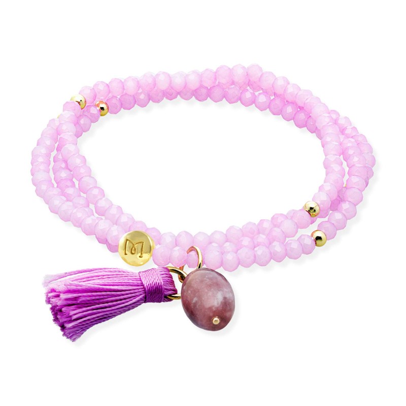 Pulsera ZEN LILA con piedra natural 91196UA